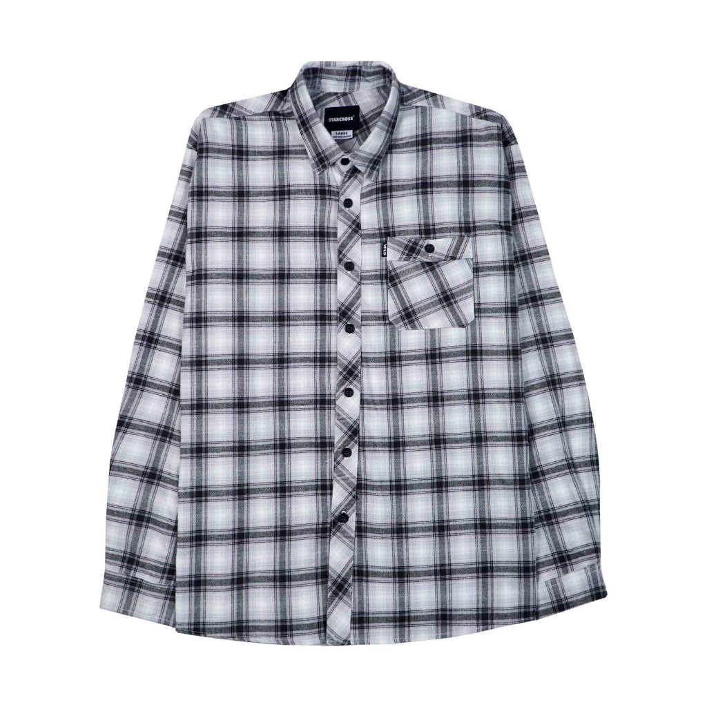 STARCROSS Flannel - HS FL 204 - สีเทาดํา