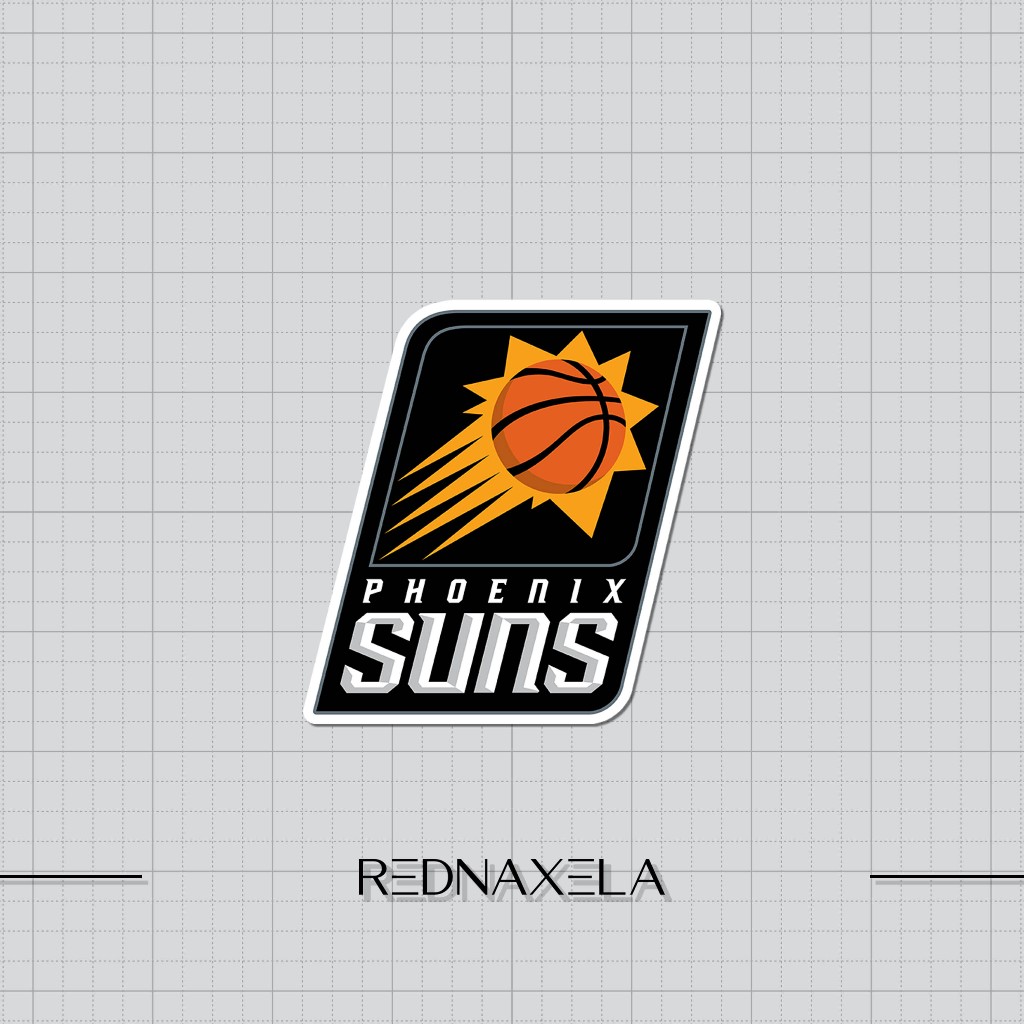 Phoenix Suns NBA สติกเกอร์ไวนิลสติกเกอร์กระเป๋าเดินทางกลางแจ้งสติกเกอร์แล็ปท็อปกันน้ํา