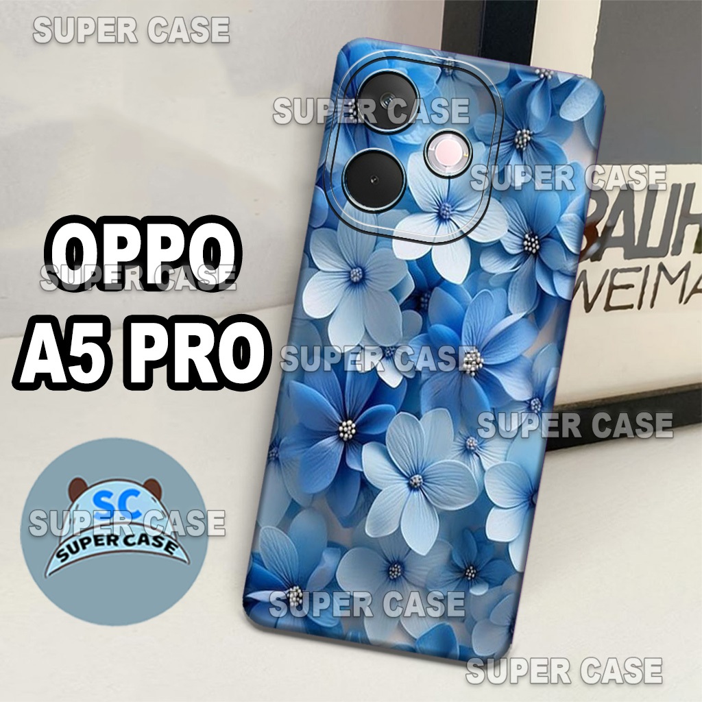 HP (Q8) Procamera Softcase สําหรับโทรศัพท์ OPPO A5 PRO รุ่นล่าสุด | ดอกไม้ MOTIF | OPPO A5 PRO I Cas