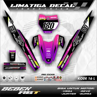 LMTG Sticker RBT/GTX VEGA R NEW Stiker Striping Motor RBT Bebek Modif Terbaru SUPERMOTO YZ CRF KLX KX KTM RBT GTX NEW TERBARU K.16