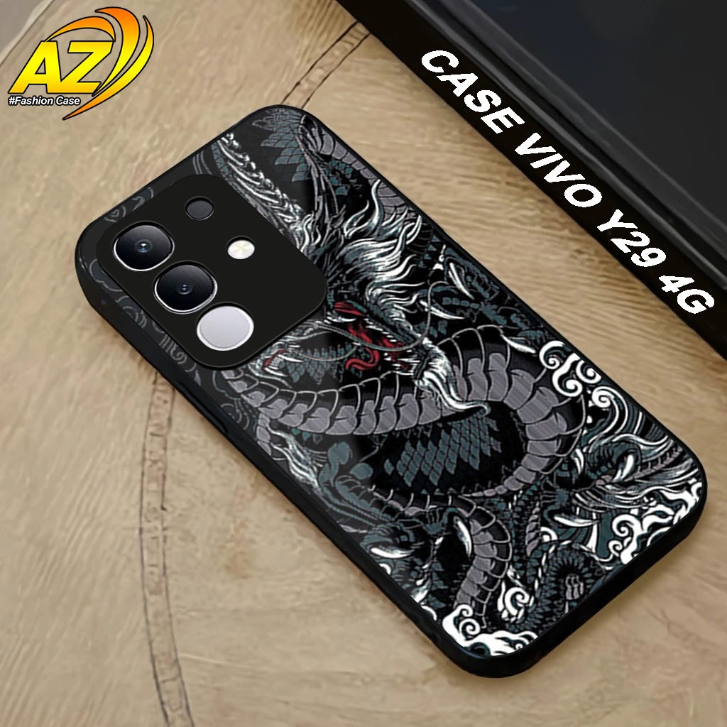 เคส Vivo Y29 4G ล่าสุด [DRAGON MOTIF] เคสโทรศัพท์มือถือ, ตัวป้องกันโทรศัพท์มือถือ, อุปกรณ์เสริมโทรศั