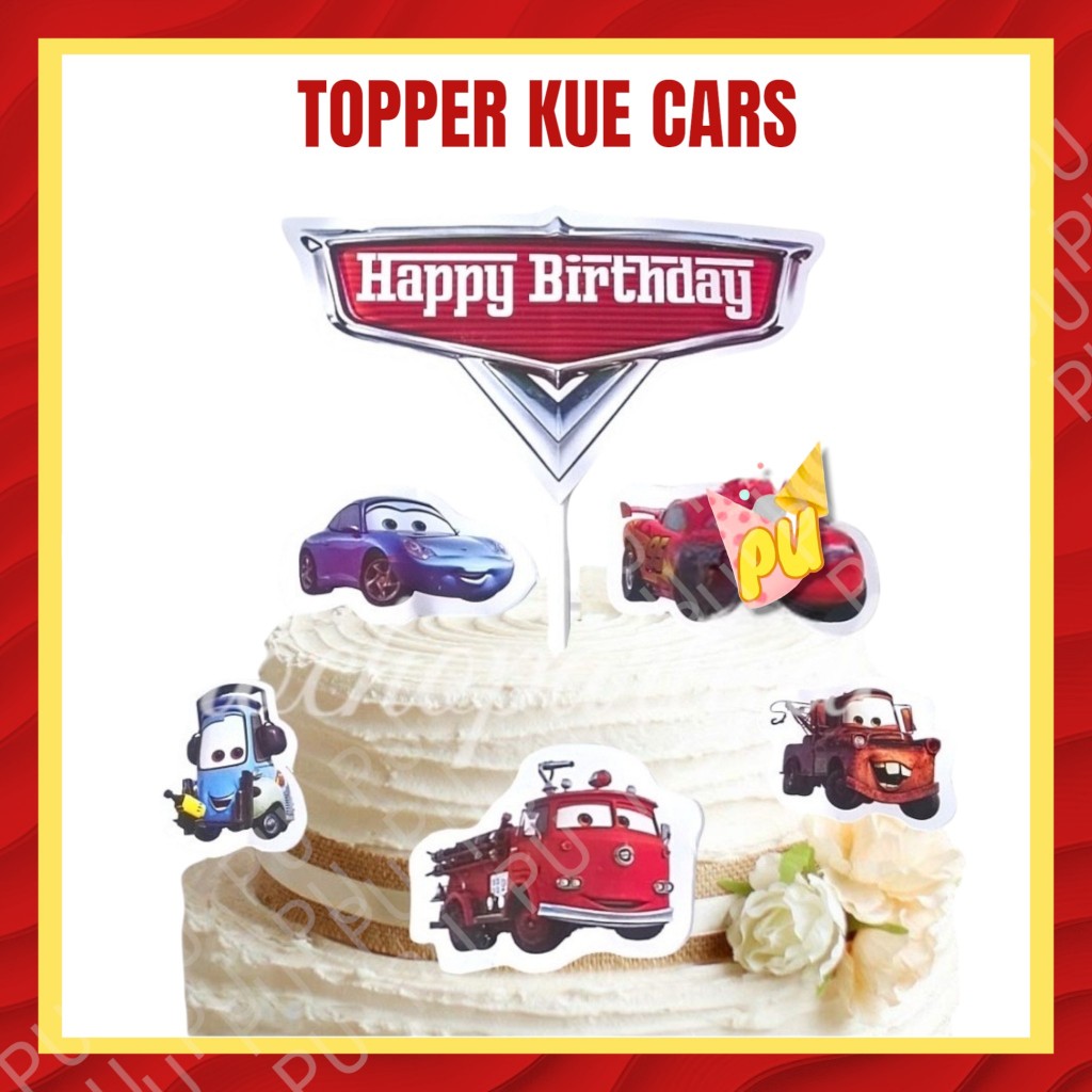CARS Topper / Cars Mcqueen ตกแต่งเค้ก