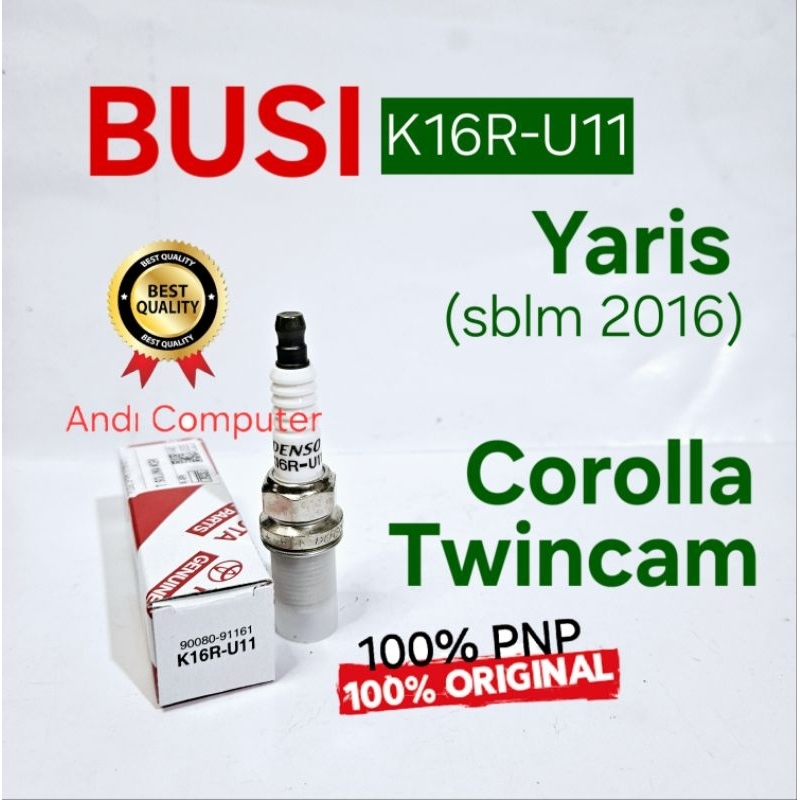 หัวเทียน Denso K16R-U11 Yaris Corrola Twincam ดั้งเดิม