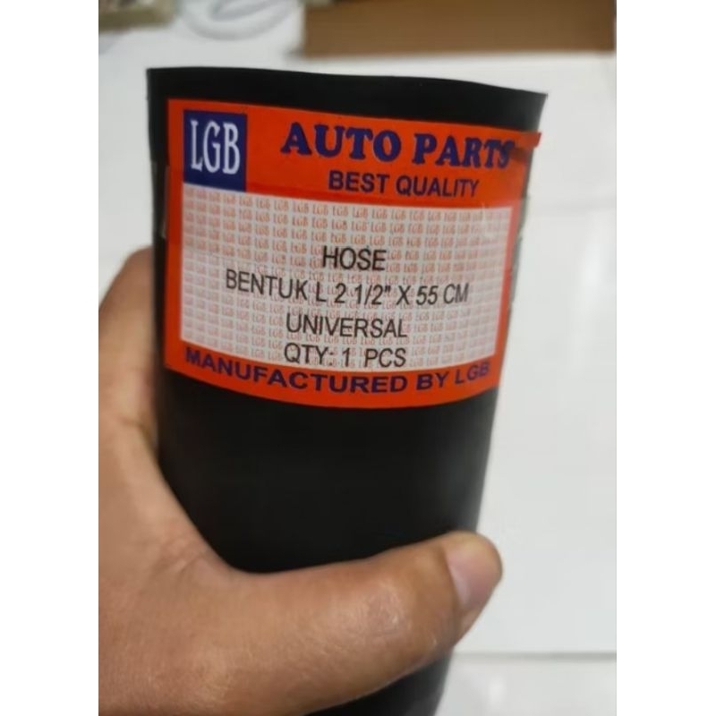 L-SHAPED RADIATOR HOSE, 2 1/2 INC (62.5 MM) UNIVERSAL AIR WATER HOSE