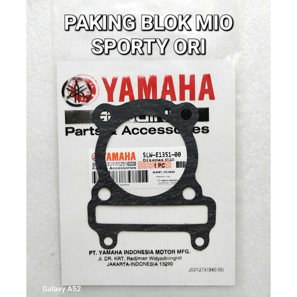 ต้นฉบับ MIO SPORTY BLOCK GASKET 5LW-E1351-00 ต้นฉบับ