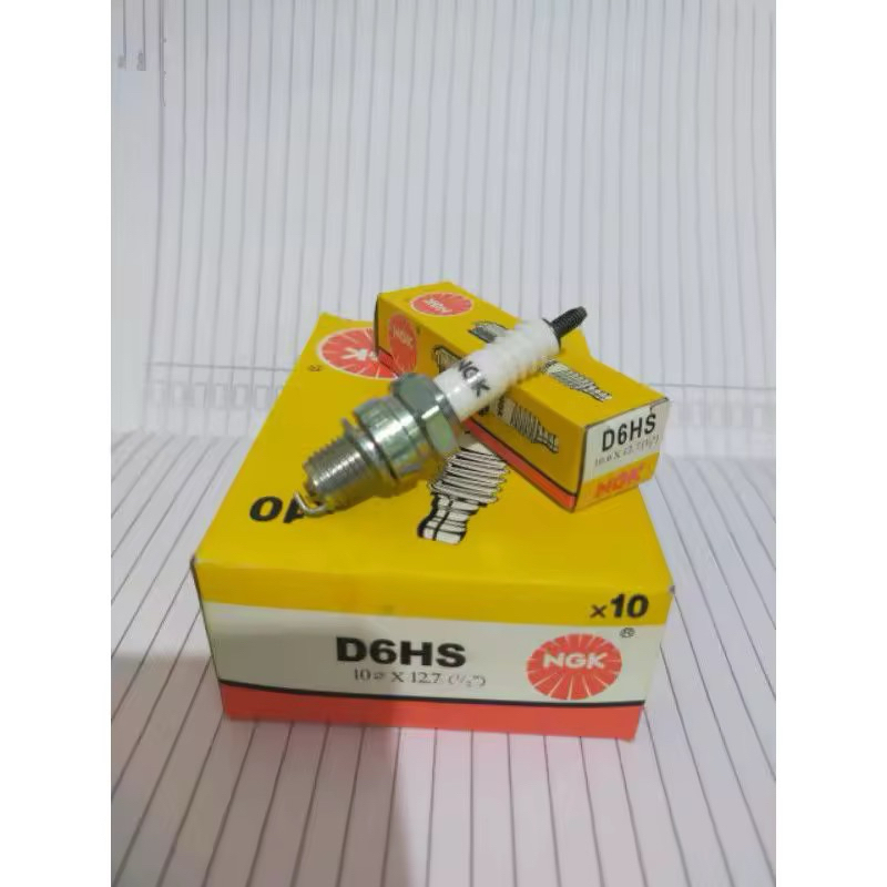 WHOLESALE D6HS แพ็คเกจ NGK D6HS SPARK PLUG ต่อ 10 ชิ้น