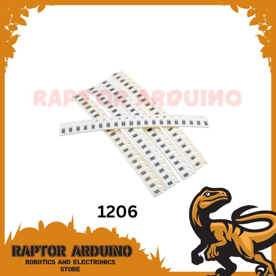 ตัวต้านทาน smd 1206 0R 0 โอห์มความอดทน 1% ความอดทน 1%