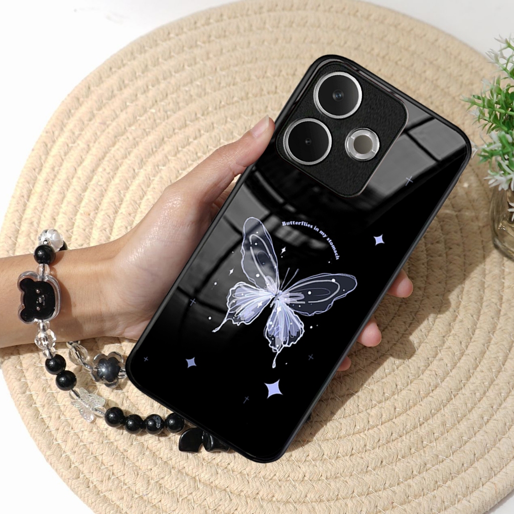 GANTUNGAN Softcase Glossy Glass + Strap Case Oppo A5 PRO A5X A5i ล่าสุด 2025 [SCK02] Case Oppo A5 PR