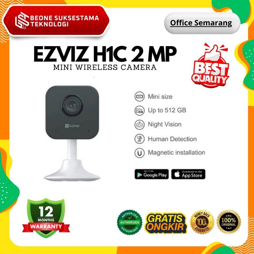 Ezviz H1c Smart Home Wifi IP Camera กล้องวงจรปิดในร่ม Type C