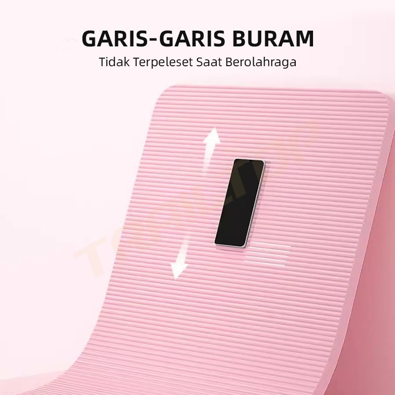 Trailtop เสื่อโยคะ NBR 8/10 มม.หนาพรีเมี่ยมเสื่อโยคะกันลื่น 2 ด้านอุปกรณ์ออกกําลังกายที่บ้าน