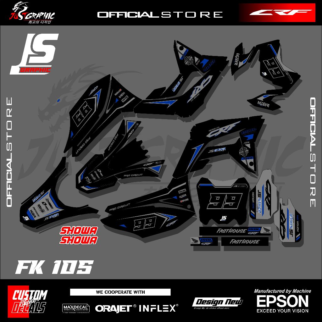 รูปลอกสําหรับ CRF 150L cool motif fk105