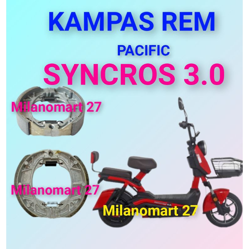 ผ้าเบรค Pacific Syncros 3.0 PACIFIC SYNCROS 3.0 ผ้าเบรคจักรยานไฟฟ้า