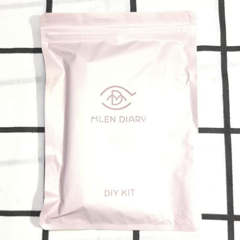 MLEN DIARY Professional DIY Kit Lash Bond Tweezer + น้ํายาล้างขนตา