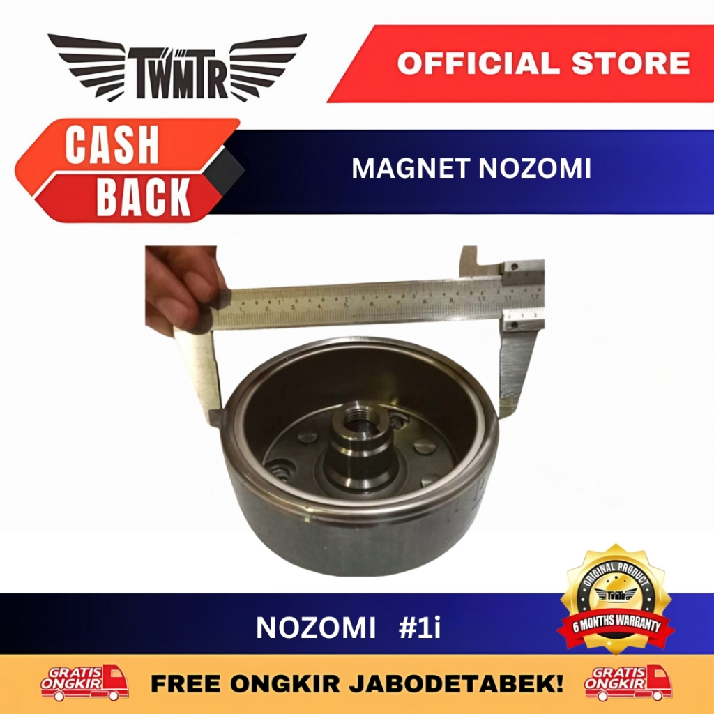 1i TWMTR - Nozomi Magnetic House 88 มม.Spool 3 Bolts Fly Wheel มอเตอร์สามส้น