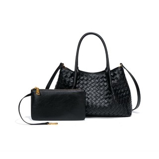 Tas Anyam Wanita Premium Woven Bag Elegan Minimalis Muat Banyak Style Pinacoe B2388