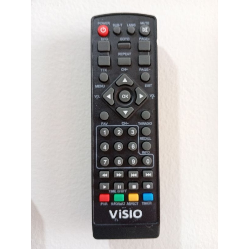 รีโมทคอนโทรล STB VISIO ชุดกล่องด้านบน DVB-T2 VISIO ฟองฟรีโดยไม่ต้องติดตั้ง
