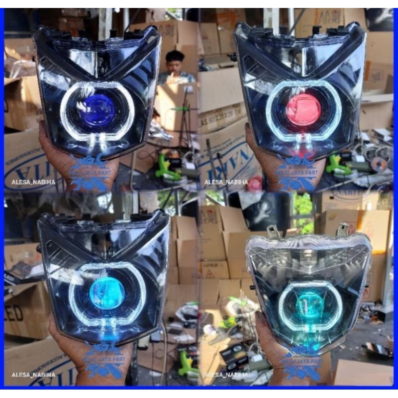 ตัวสะท้อนแสงด้านหน้า Beat Fi 2013 ถึง 2016 ครบชุด BILLLED Ala Ala Ala Ala Ala 4.5 นิ้ว Super Bright