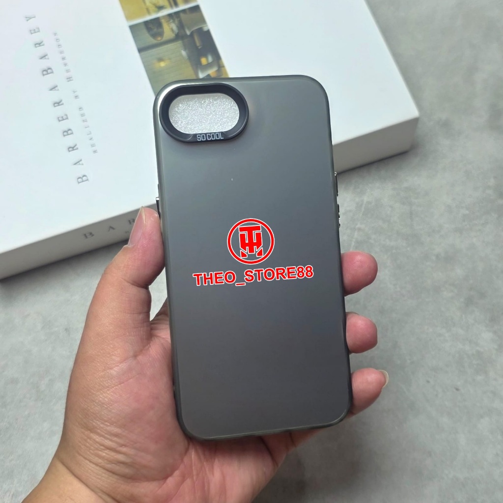 IPHONE 16E CASE SOCOOL BLACK CASE IMD SOCOOL PLATE HOLOGRAM IPHONE 16E