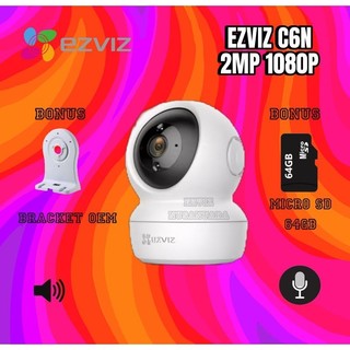EZVIZ C6N 2MP + Braket + Memori / Camera CCTV Indoor Smart WiFi IP 1080P baby cam wireless untuk rumah toko garasi pengawas security murah