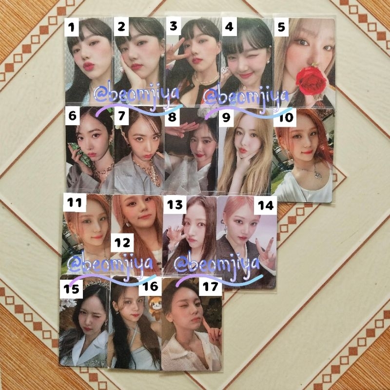PC PHOTOCARD อย่างเป็นทางการ VIVIZ GFRIEND EUNHA SINB UMJI