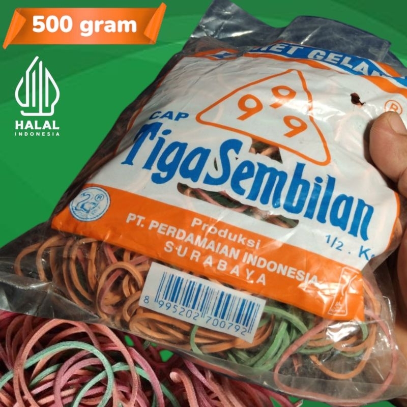 RUBBER BAND (500 กรัม) CAP TIGA NINE 999