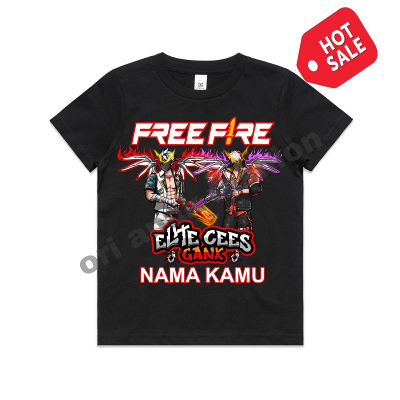 Free fire SG rapper Wings & SG 2 JT Wings เสื้อยืดเด็กรุ่นลิมิเต็ด