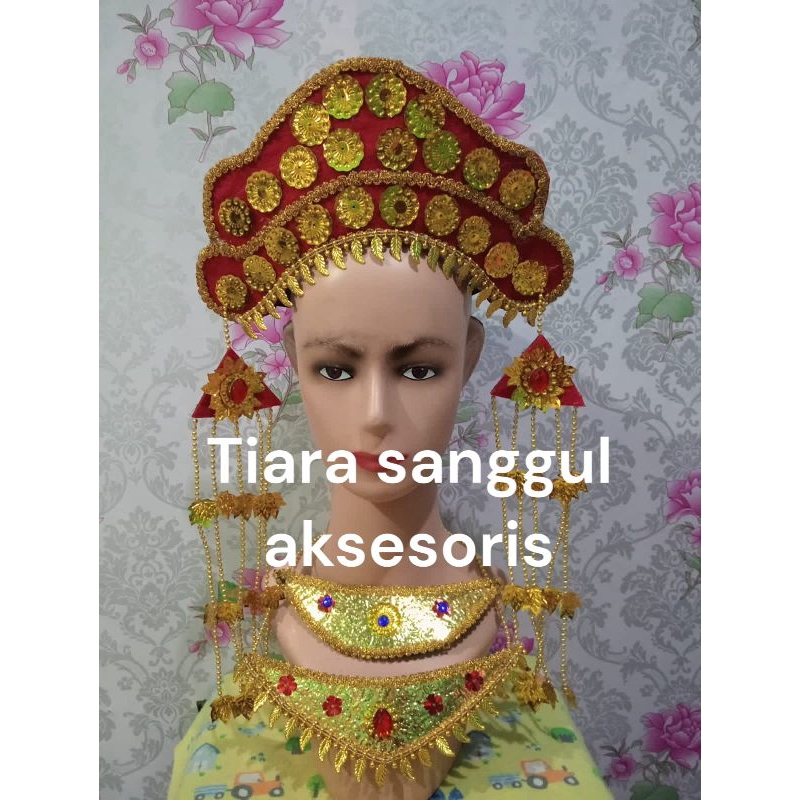 RIAU/MALAY TRADITIONAL CROWN PACKAGE (CROWN + NECKLACE)