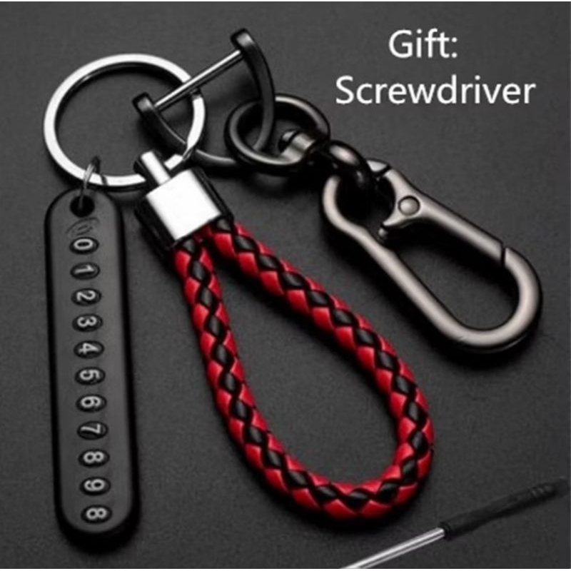 GANTUNGAN CAR KEYCHAIN SIMPLE KEYCHAIN NUMBER PLATE PENDANT KEYCHAIN