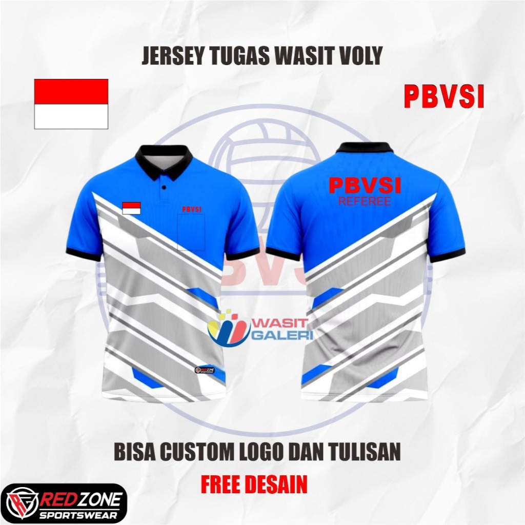VOLLEYBALL REFEREE JERSEY FULL PRINTING PBVSI, VOLLEYBALL REFEREE UNIFORM (PBVSI - PBVSI REFEREE)