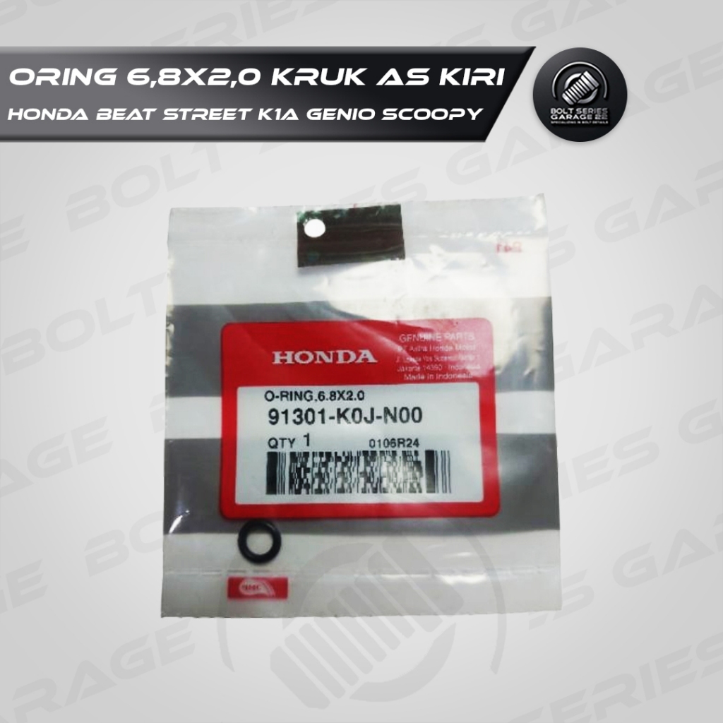 O แหวน 6.8x2.0 ฝาครอบเพลาข้อเหวี่ยงซ้าย Oring Beat Street K1A Genio Scoopy K0J