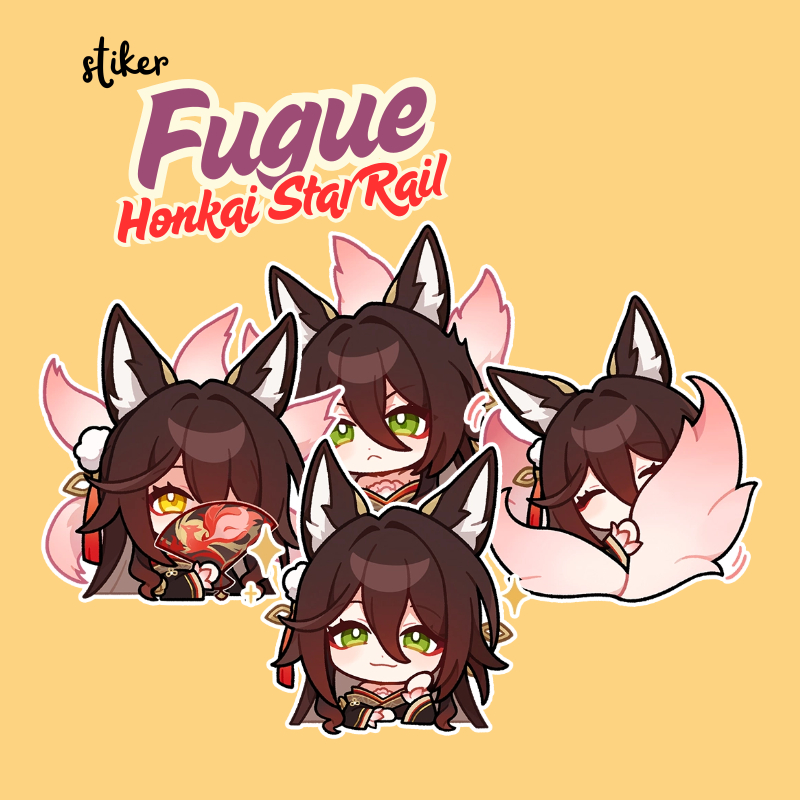 สติ๊กเกอร์ FUGUE HSR | HONKAI STAR RAIL FUGUE สติ๊กเกอร์กันน้ําไวนิล GLOSSY