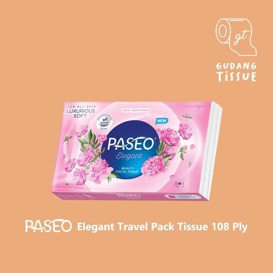 Paseio Smart Tissue Travel 1 แพ็ค 108 ซอง 3 ชั้น
