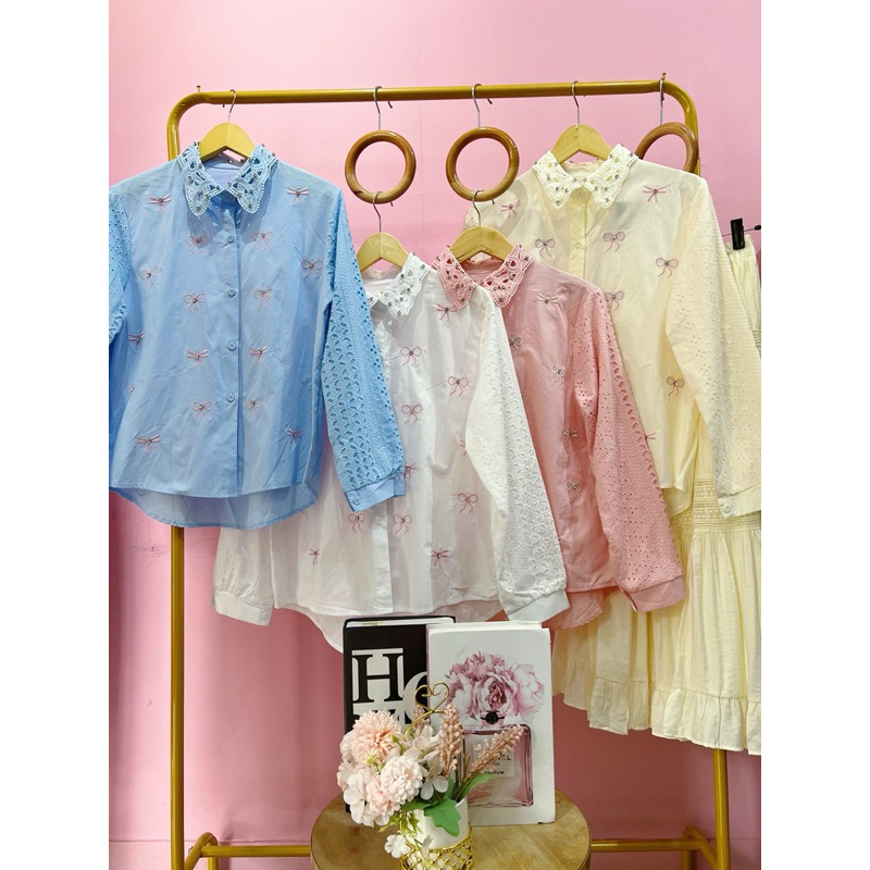 KEMEJA KATUN COQUETTE DIAMOND เสื้อยืดผ้าฝ้ายผู้หญิง