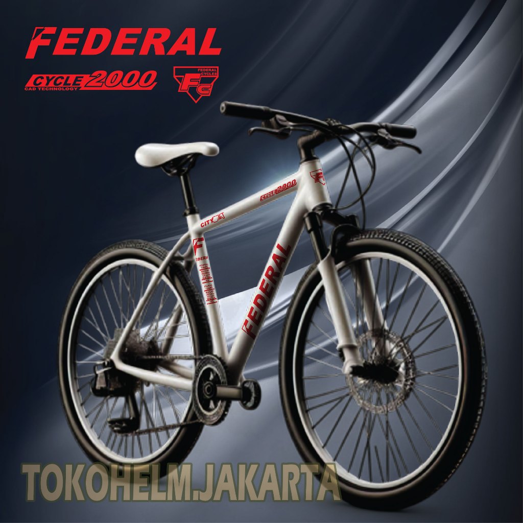 สติ๊กเกอร์ 1 ชุด FEDERAL / สติ๊กเกอร์ตัดจักรยาน