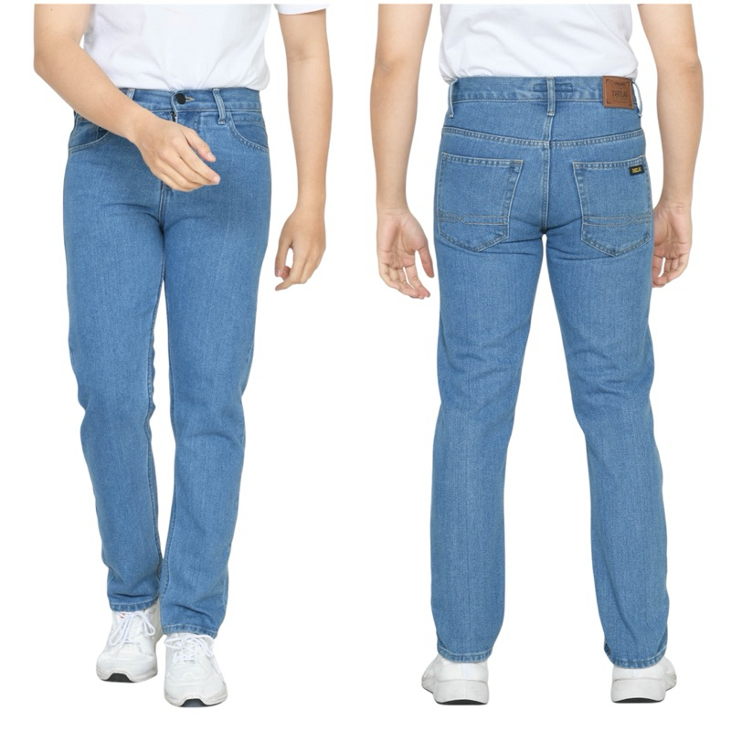 REGULAR JEANS - กางเกงยีนส์ขายาวผู้ชาย Regular Fit Shellstick Zigzag Jeans - Regular Fit Daily Jeans