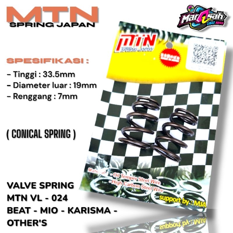 MIO BEAT MTN VALVE SPRING MTN VALVE SPRING VL 024 KARISMA ORIGINAL MTN SPRING วาล์วญี่ปุ่น SPRING