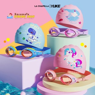 La Chapella Kacamata Renang Anak Perempuan Laki Laki Swimming Character Anti UV Anti Fog Karet Silikon YJ626-YC5001-SC13-SC22