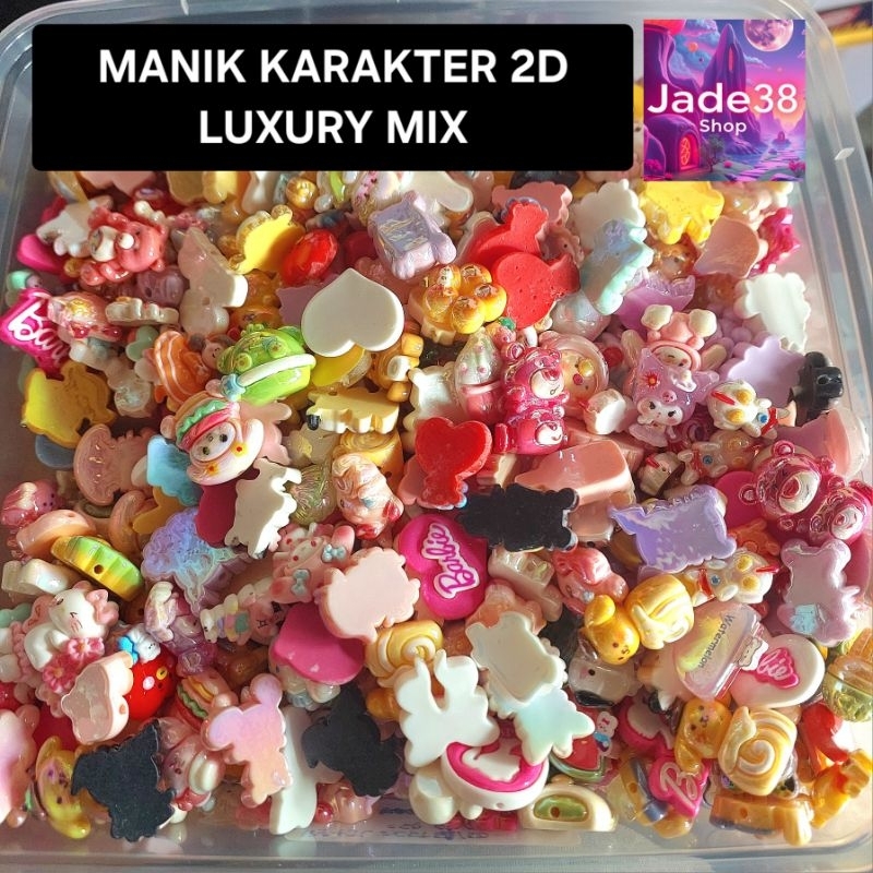 2D UV SANRIO CHARACTER BEAD SCOOP MIX THROUGH HOLES PER JAR 100ml