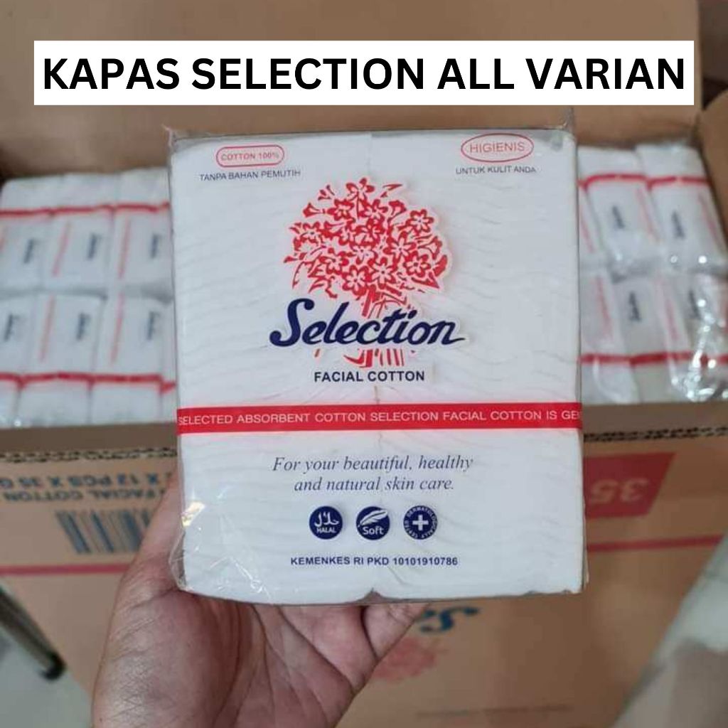 เลือกผ้าฝ้าย FACIAL COTTON SQUARE COTTON 35 GR 50 GR 75 GR BEAUTY FACIAL COTTON THICK LAYER BOX