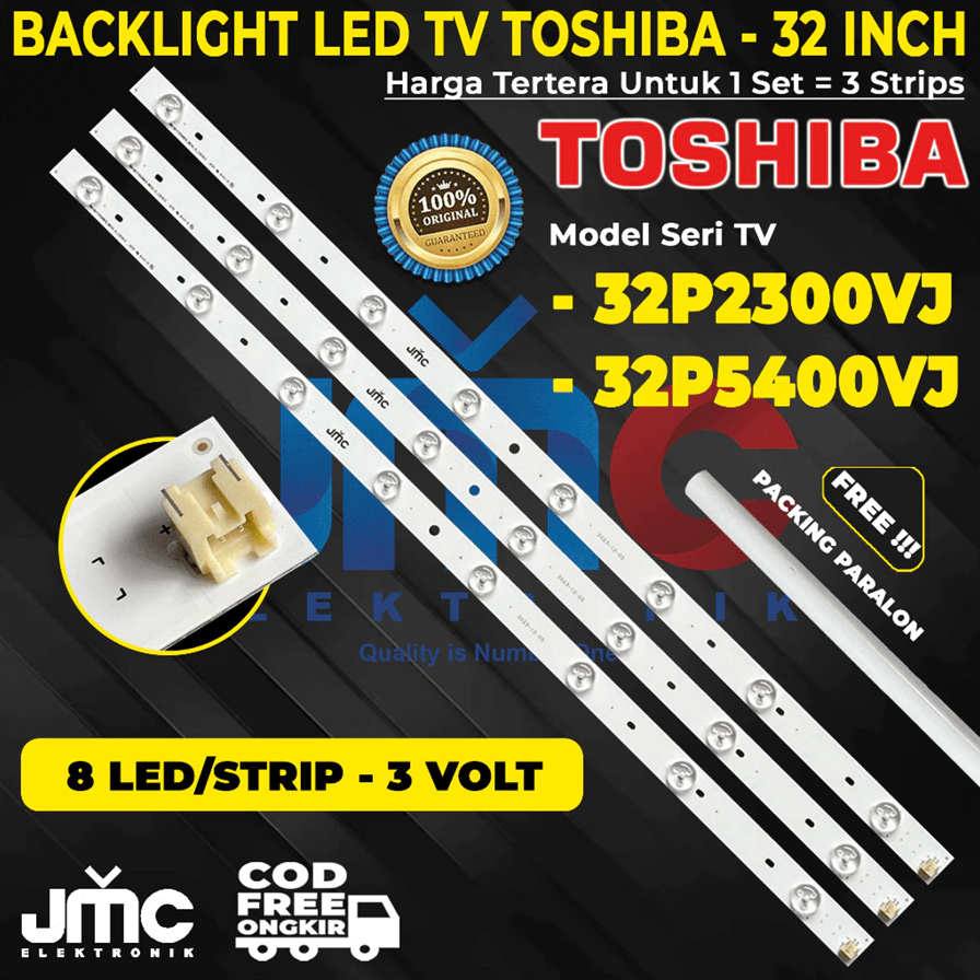 TOSHIBA 32 INCH LED TV BACKLIGHT 32P2300VJ 32L5400VJ 32P2300 32L5400 BL 32 IN LAMP