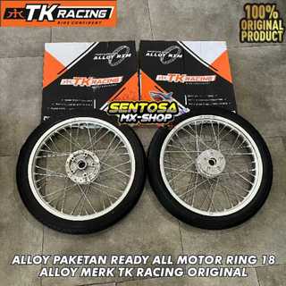 [ PAKETAN VELG 1SET ] VELG / LINGKAR ALLOY MEREK TK RACING UKURAN 160 RING 18 RATA DEPAN BELAKANG READY ALL MOTOR
