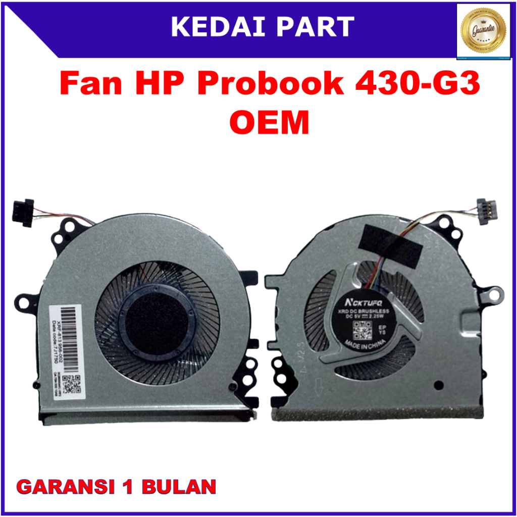 พัดลม HP Probook 430 G3 430-G3 HSTNN-Q96C 837296-001 0FGJ20000H ต้นฉบับ