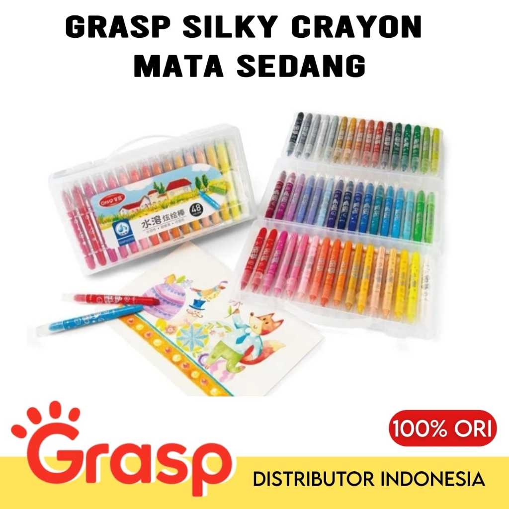 MATA GRASP CRAYON GRASP CONTENTTS 12 24 36 48 สี / CRAYON GRASP MEDIUM EYES WATER SOLUBLE CRAYON