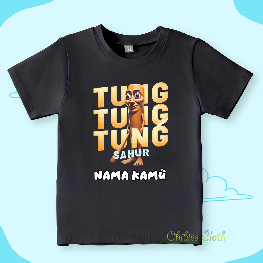 เสื้อยืดเด็กชาย Tung Tung Sahur Anomali ล่าสุด - เสื้อผ้าเด็ก Tung Sahur