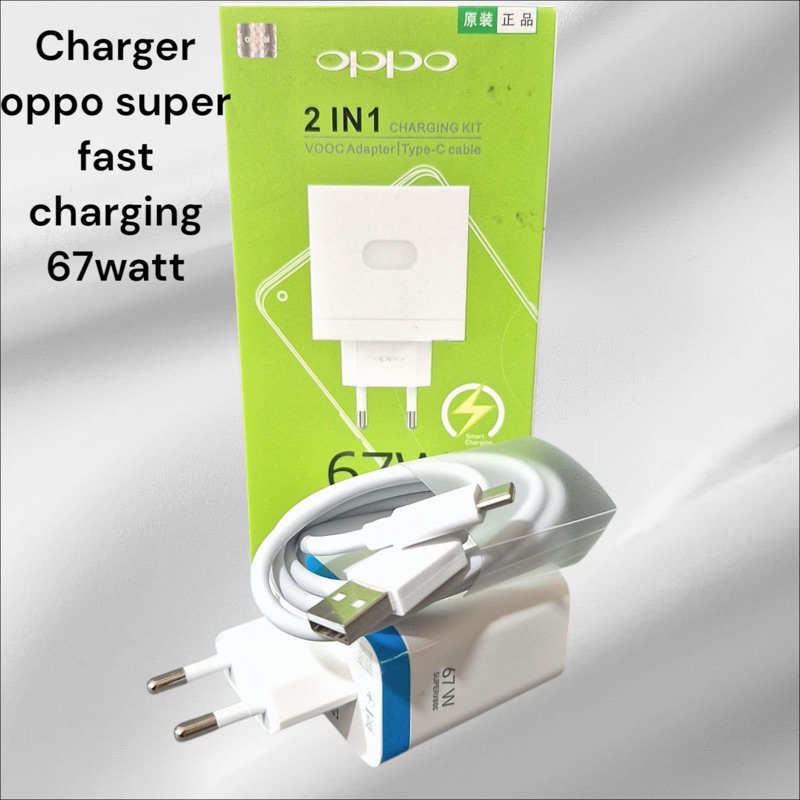 Oppo 67W supervooc ชาร์จเร็ว C Charger ของแท้ 100%