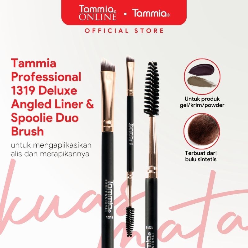 Tammia Professional 1319 deluxe angled liner & spoolie duo brush