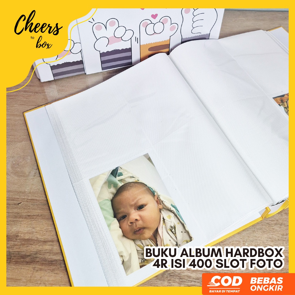 หนังสืออัลบั้ม Hardbox บรรจุ 400 ช่อง รูปถ่าย / ขนาด 4R หรือ 10 x 15 cm / 4R PLUS หรือเคลือบ