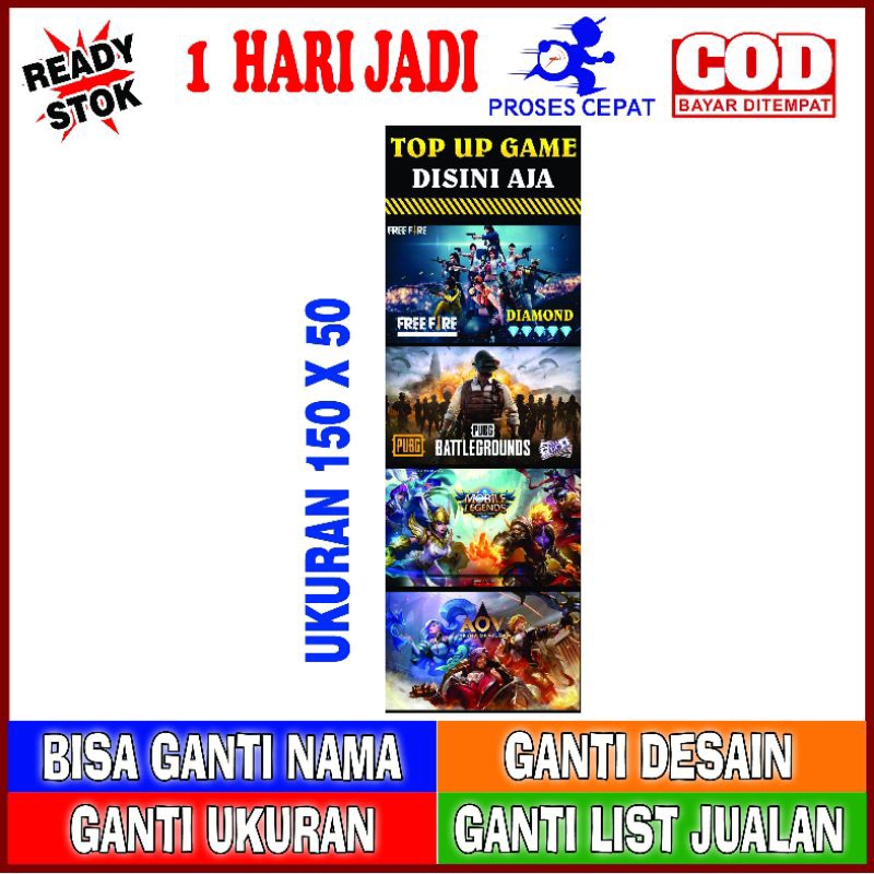เกมใหม่ล่าสุด BANNER / EWALLET BANNER / BRILINK TARIK TUNAI / BOOTH / TERRACE BEST QUALITY