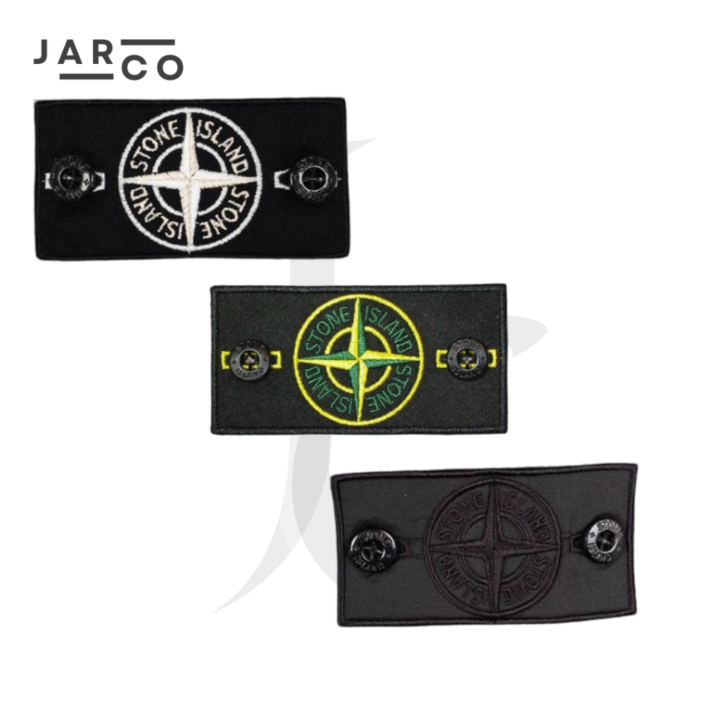 ป้ายสัญลักษณ์แพทช์เย็บปักถักร้อย St0n3 Isl4nd SI Casuals Stylish Cool + ปุ่มนูน SI Island Batu