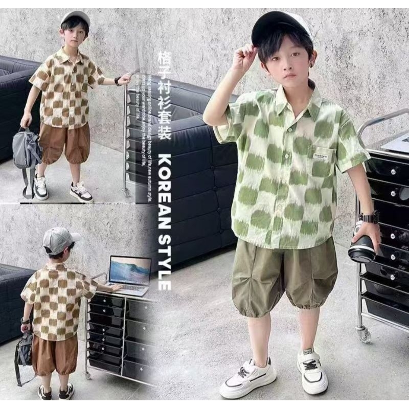 KEMEJA WA16 FANCY SHIRT SET SIZE 90,110,130,150